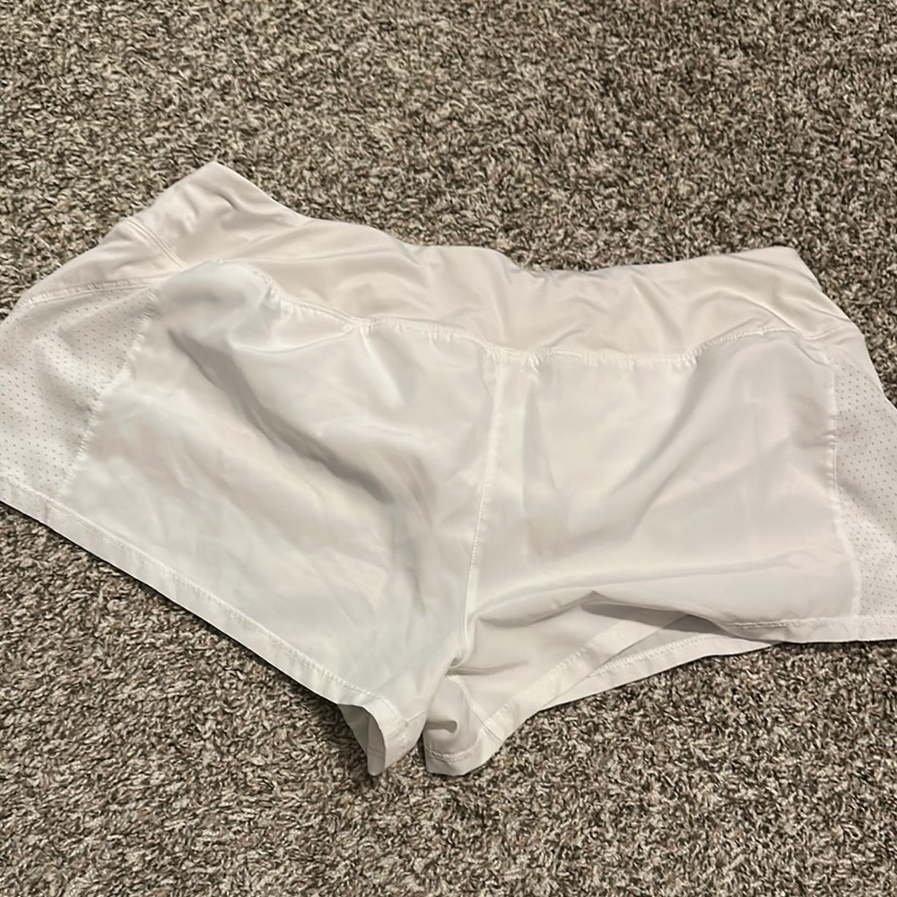 Nike White Athletic Shorts Lightweight Performance - Picture 3 of 3